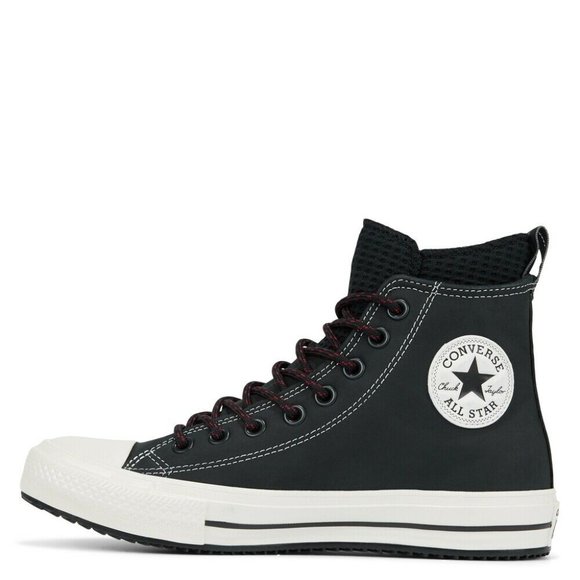 Men's Converse CHUCK TAYLOR ALL STAR WATERPROOF NUBUCK BOOT 166607C Size 9 Black - Picture 10 of 12